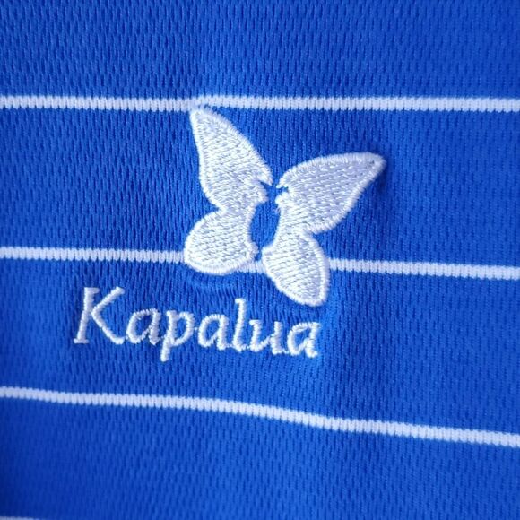 KAPALUA CABO GOLF SHORT BRIGHT BLUE GOLF SHIRT SIZE LARGE - Picture 2 of 5